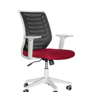 SILLA OPERATIVA LK-07B (BLANCO Y GRIS)