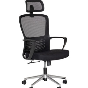 SILLA EJECUTIVA LK-20CC (NEGRO  Y GRIS)