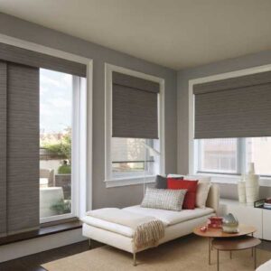 PERSIANA ENROLLABLE TELA TRASLUCIDA DE 1.60 X 1.60 mts